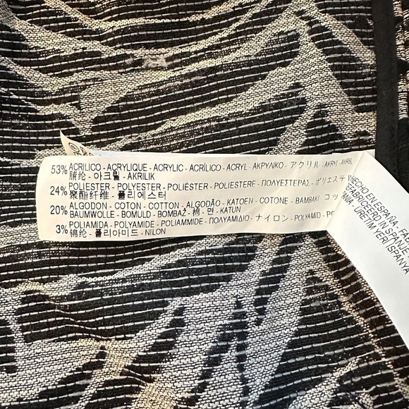 ZARA Basic Women's Size M Oversized Jacket/Coat Animal Print Open Front Pockets - Picture 11 of 16